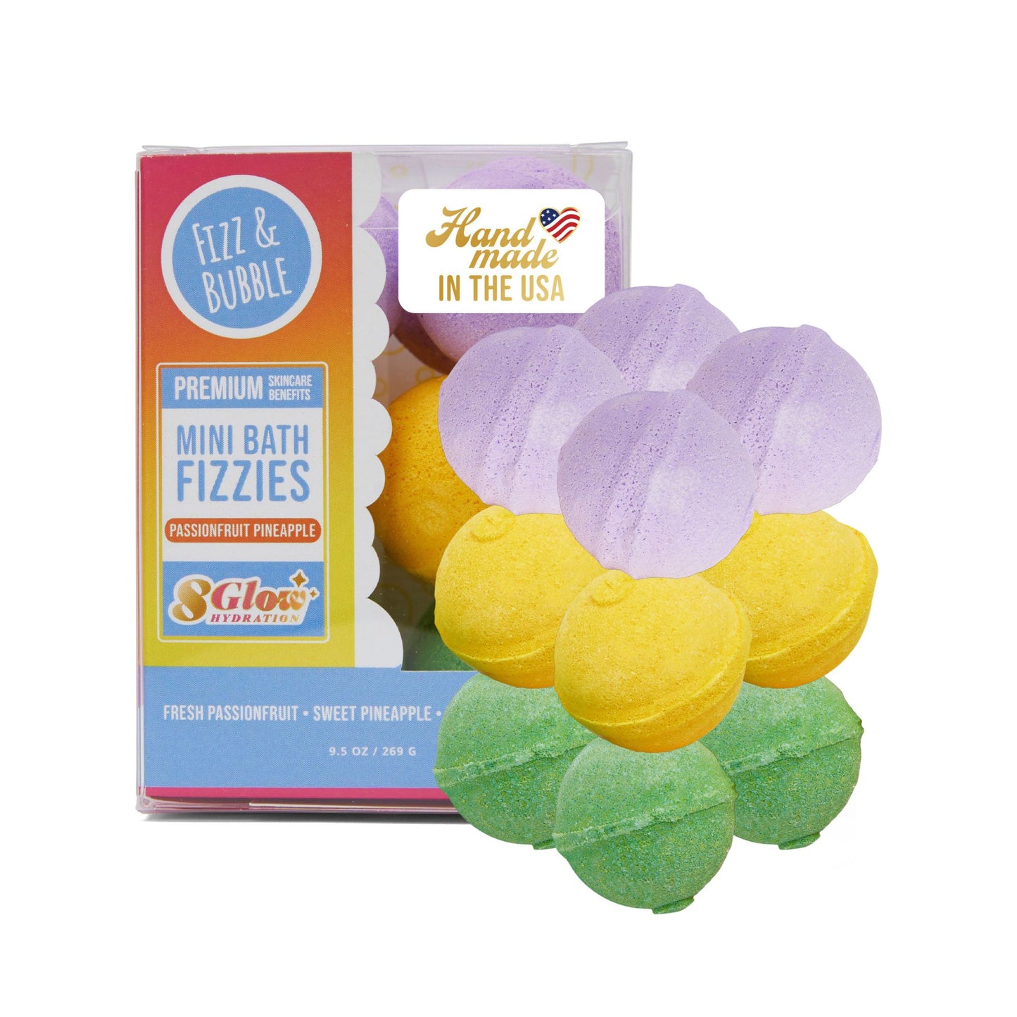 Passion Fruit Pineapple Mini Bath Fizzies