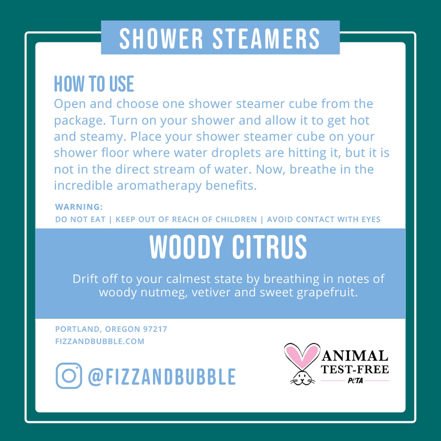 Woody Citrus Shower Steamers (8-pack)