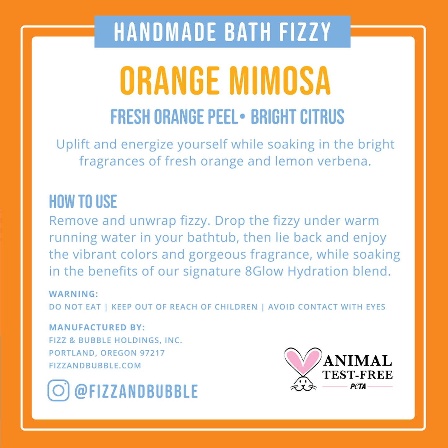 Orange Mimosa Bath Bomb