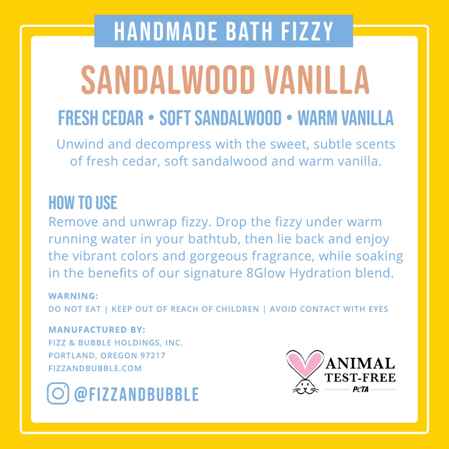 Sandalwood Vanilla Bath Bomb