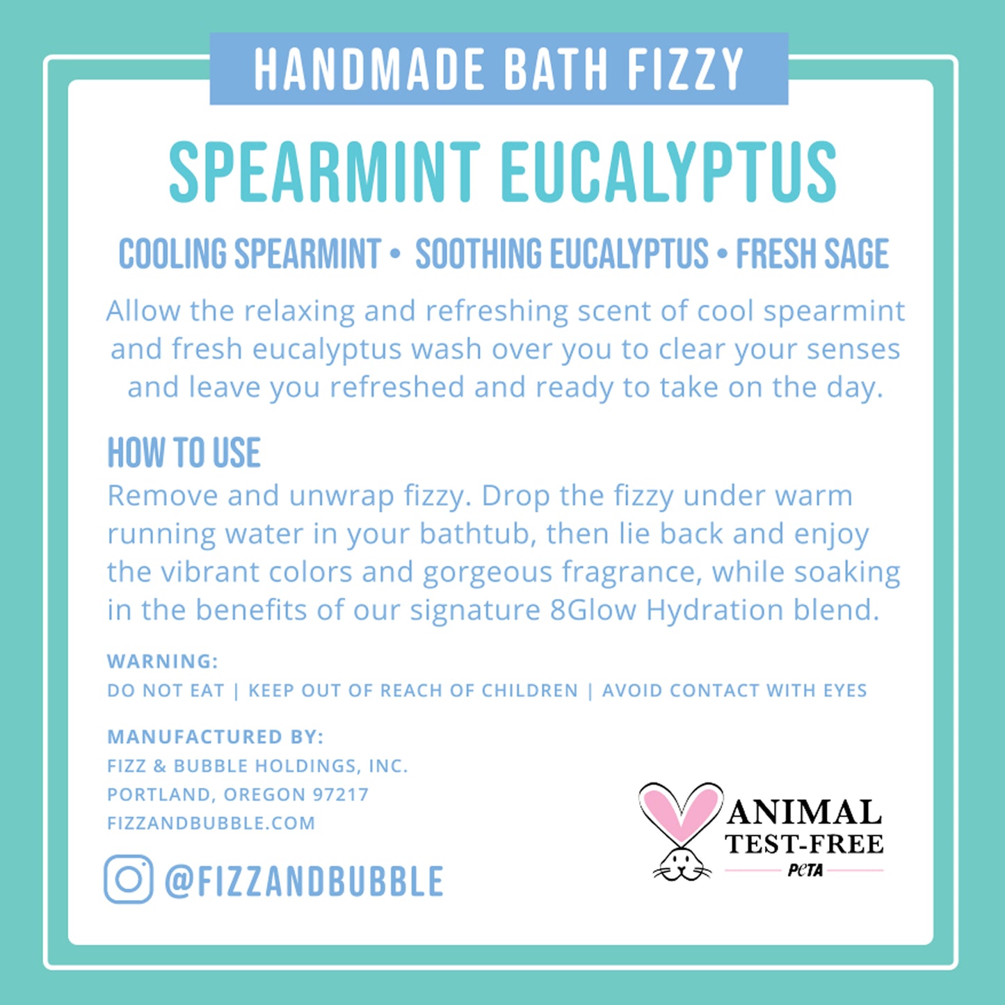 Spearmint Eucalyptus Bath Bomb