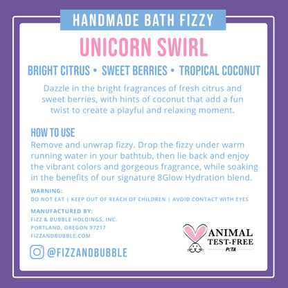 Unicorn Swirl Bath Bomb
