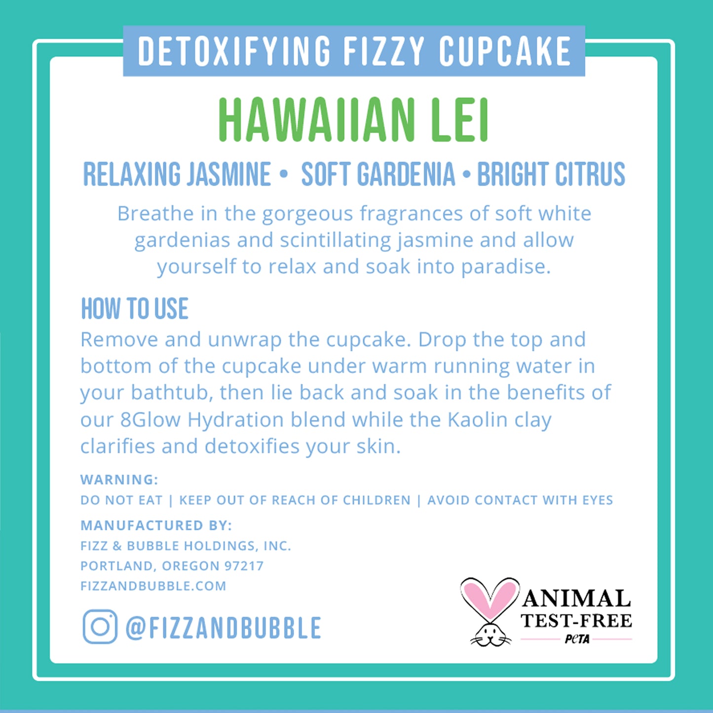 Hawaiian Lei Bath Cupcake