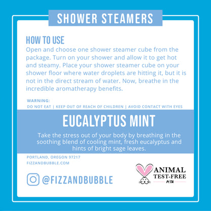 Eucalyptus Mint Shower Steamers (8-pack)