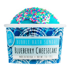Blueberry Cheesecake Bubble Bath Sundae